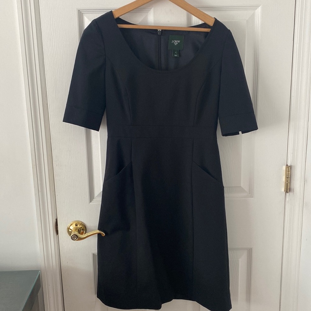 J. Crew Wool Work Dress with Pockets Size 2